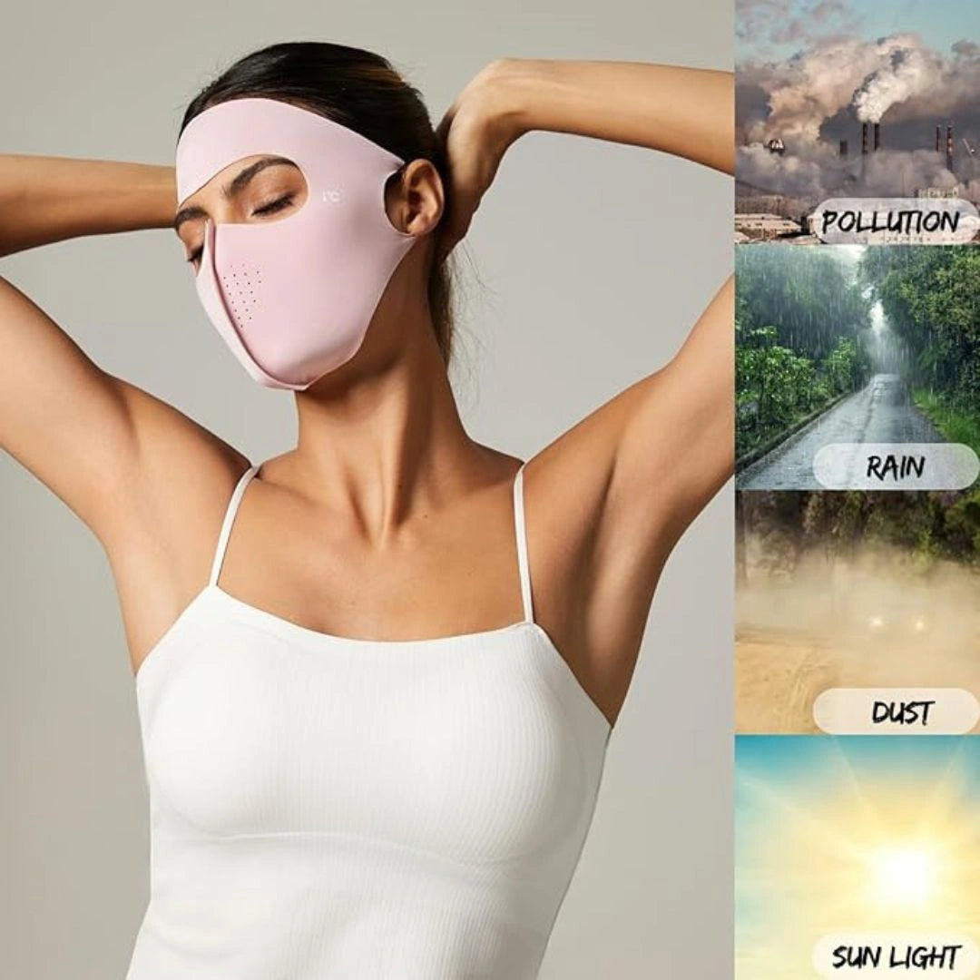 Breathable fabric of sun protection mask