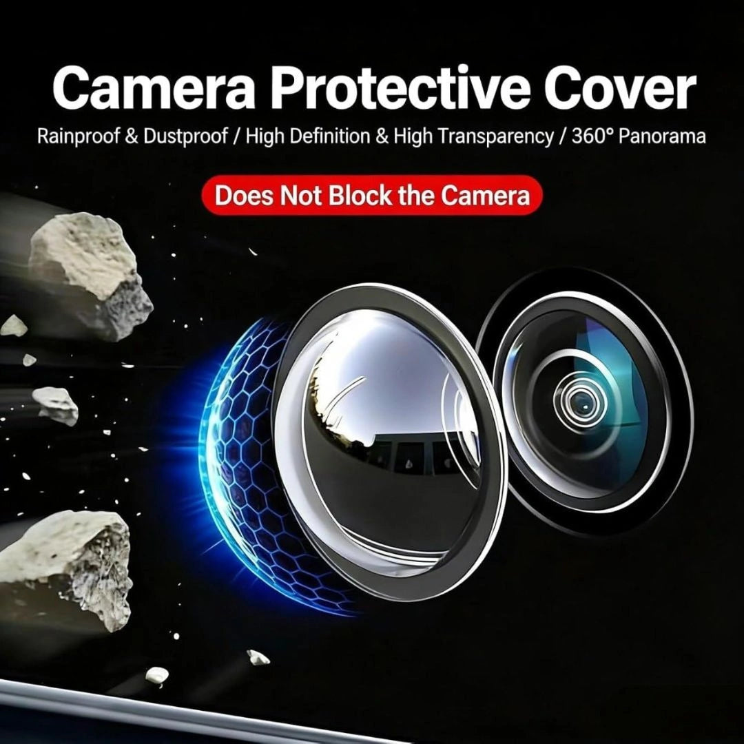 Clear camera view with lens protector installed